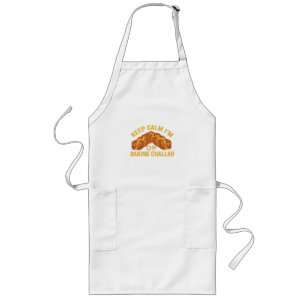 Behalt Calm ich brasse Challah Funny Hanukkah Lange Schürze