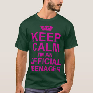 Behalt Calm Im Offiziellen nager Funny 13 Jahre al T-Shirt