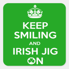 Behalt Calm Irish Dancing Slogan Sticker