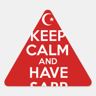 Behalt Calm Islamic Dreieckiger Aufkleber