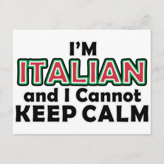 Behalt Calm Italians Postkarte