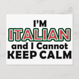 Behalt Calm Italians Postkarte