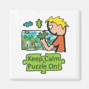 Behalt Calm Jigsaw Puzzle Magnet