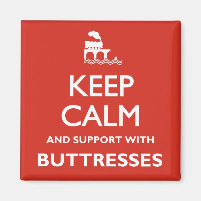 Behalt Calm Kühlschrankmagnet Magnet (Vorne)