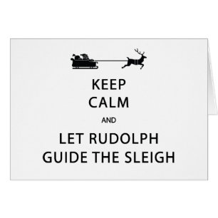 Behalt Calm Lass Rudolph Guide Sleigh