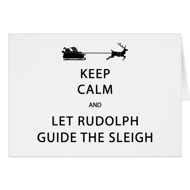 Behalt Calm Lass Rudolph Guide Sleigh (Vorderseite (Horizontal))