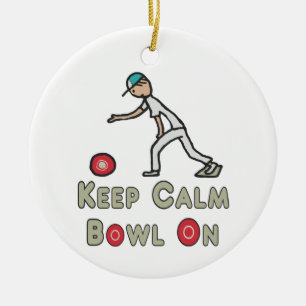 Behalt Calm Lawn Bowls Keramik Ornament