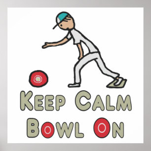 Behalt Calm Lawn Bowls Poster