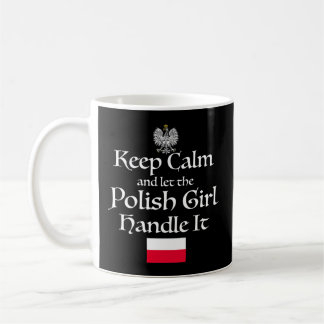 Behalt Calm Ließ die polnische Handle in Polen Fla Kaffeetasse