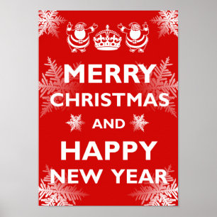 Behalt Calm Merry Christmas Poster
