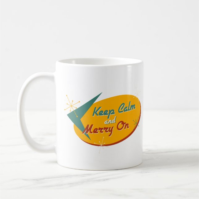 Behalt Calm & Merry on Kaffeetasse (Links)