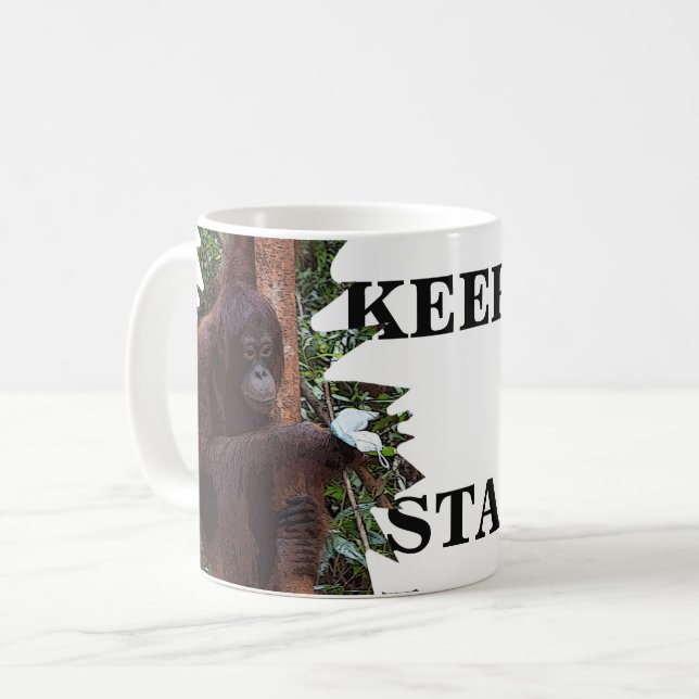 Behalt Calm Orangutan Kaffeetasse (Vorderseite Links)