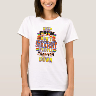 Behalt Calm Pansexual LGbt Pride Rainbow T-Shirt