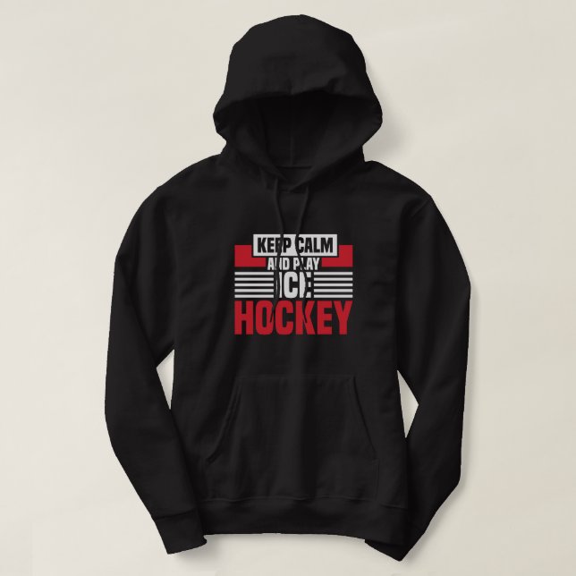Behalt Calm Play Hockey Hoodie (Design vorne)