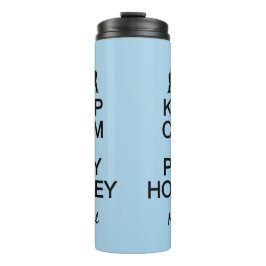 Behalt Calm & Play Hockey individuelle Name & colo Thermosbecher