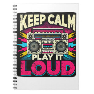 Behalt Calm Play it Loud Notizblock