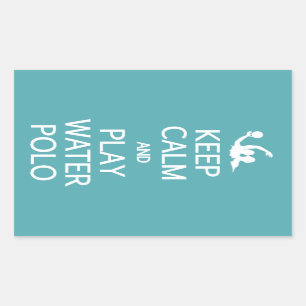 Behalt Calm & Play Water Polo Sonderaufkleber Rechteckiger Aufkleber