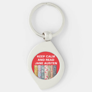 Behalt Calm, Read Jane Austen Schlüsselanhänger
