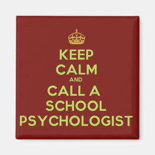 Behalt Calm & ruf den Psychologen Magnet