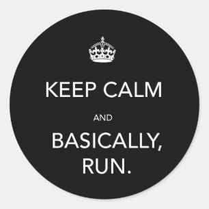 Behalt Calm Runder Aufkleber