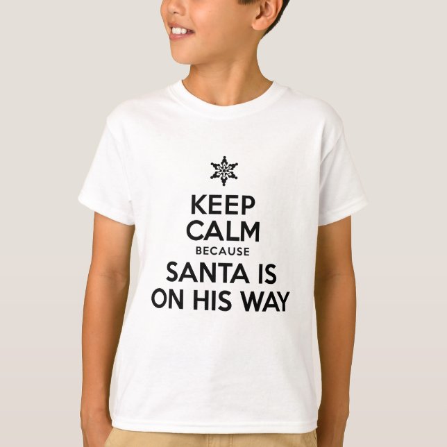Behalt Calm Santa T-Shirt (Vorderseite)