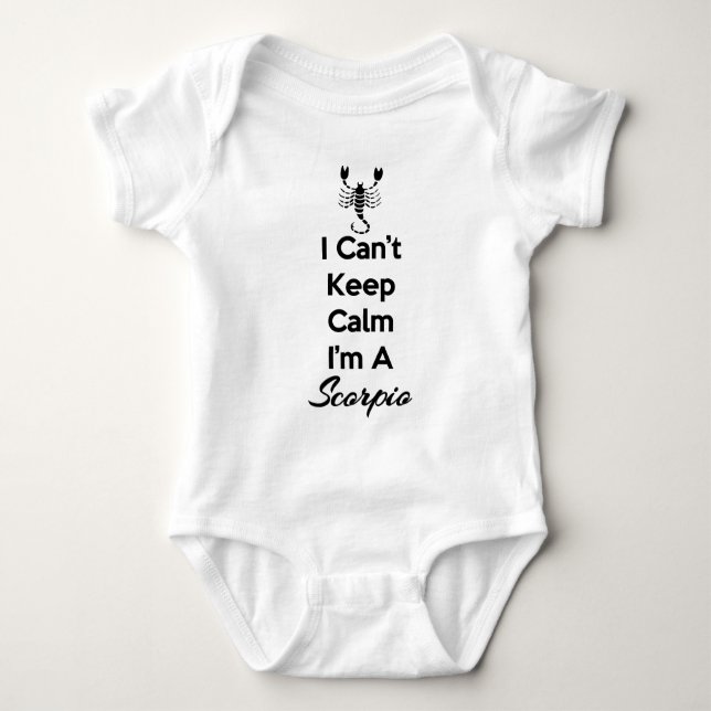 Behalt Calm Scorpio Baby Strampler (Vorderseite)