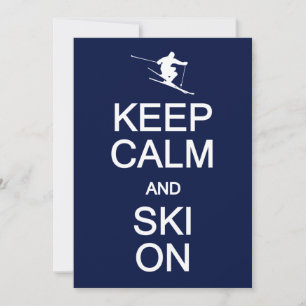 Behalt Calm & Ski auf Einladung, anpassen Einladung