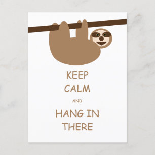 Behalt Calm Sloth Postcard Postkarte
