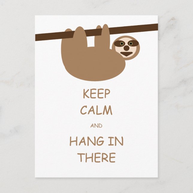 Behalt Calm Sloth Postcard Postkarte (Vorderseite)