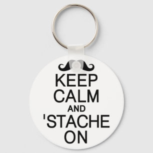 Behalt Calm & Stache On key chain Schlüsselanhänger