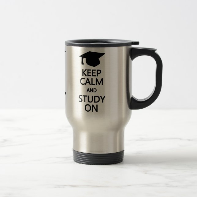 Behalt Calm & Study On Tasse - wählen Sie Stil, Fa (Rechts)