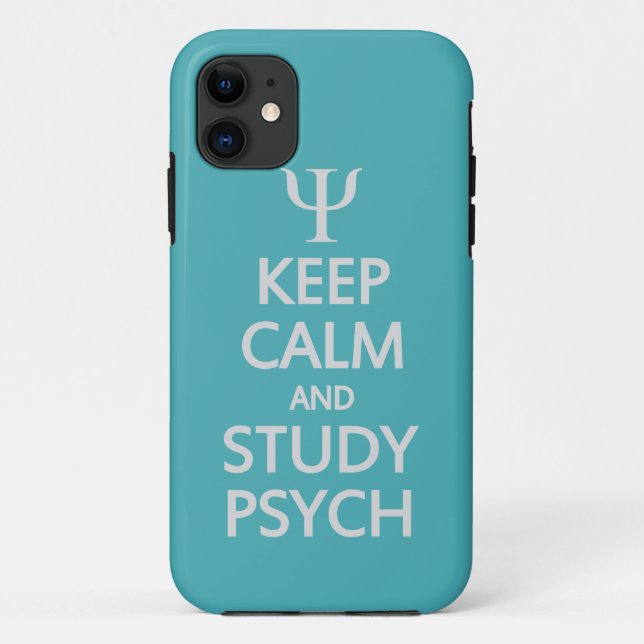 Behalt Calm & Study Psych individuelle iPhone-Fall Case-Mate iPhone Hülle (Rückseite)