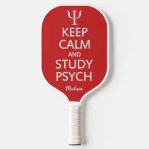 Behalt Calm & Study Psych individuelle Name Pickleball Schläger