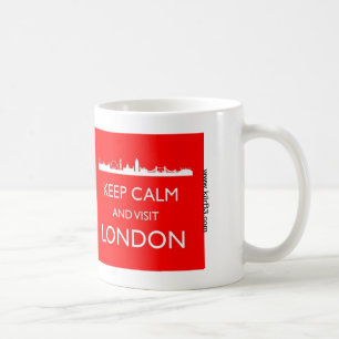 Behalt Calm und Besuch der Londoner Tasse