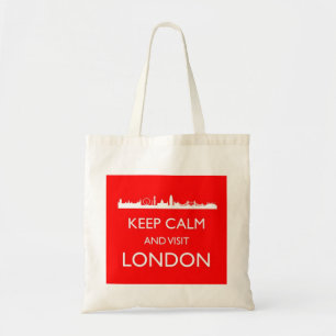 Behalt Calm und Besuch der Londoner Tote Bag Tragetasche