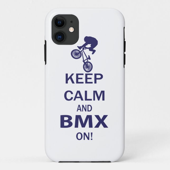 Behalt Calm und BMX ON Case-Mate iPhone Hülle (Rückseite)
