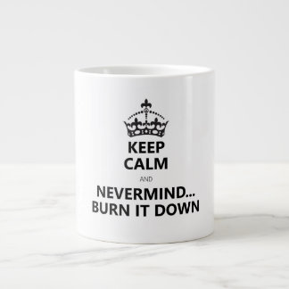 BEHALT CALM UND BURN IT Jumbo-Tasse