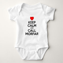 Behalt Calm und Call Morfar Baby Strampler