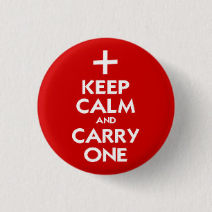 Behalt Calm und Carry One Button