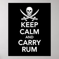 Behalt Calm und Carry Rum