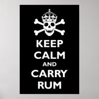 Behalt Calm und Carry Rum