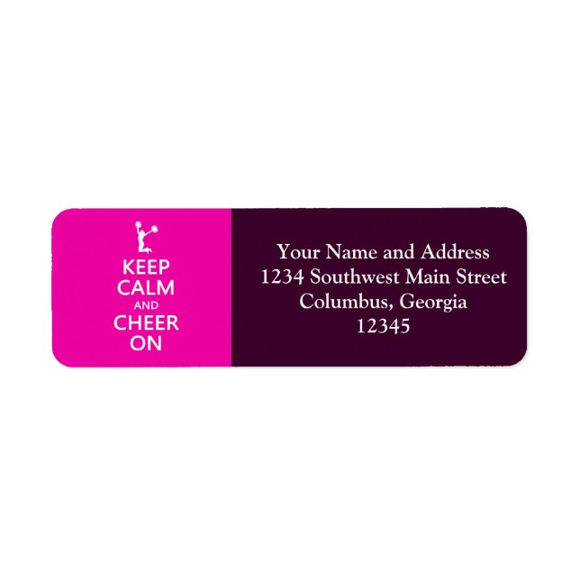 Behalt Calm und Cheer On, Cheerleader Pink (Vorne)