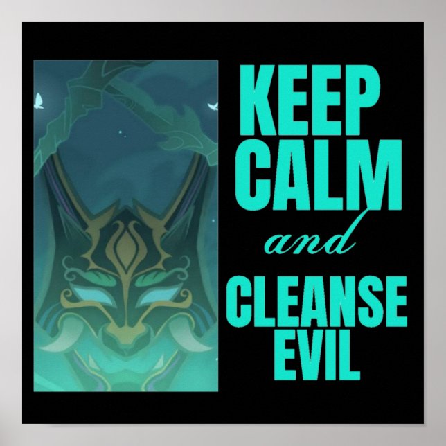 Behalt Calm und Cleanse Evil Xiao Poster (Vorne)