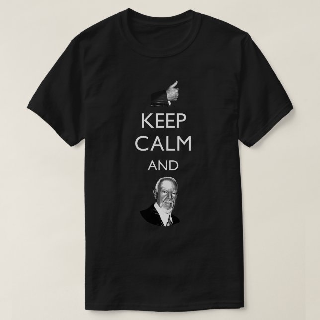 Behalt Calm und Don Cherry T-Shirt (Design vorne)