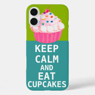 BEHALT CALM UND esse Cupcakes-change aqua in belie iPhone 16 Plus Hülle