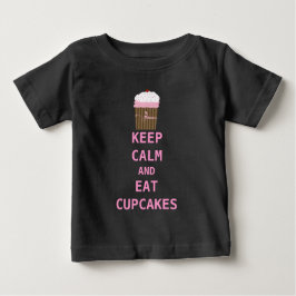 BEHALT CALM UND ESSE KUPFKAK BABY T-SHIRT