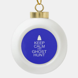 Behalt Calm und Ghost Hunt (Parody) Keramik Kugel-Ornament