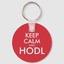 Behalt Calm und HODL! bitcoin HODLER Schlüsselanhä