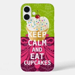 BEHALT CALM UND isst Cupcakes-Change-Pflaume in be iPhone 16 Plus Hülle