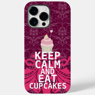 BEHALT CALM UND isst Cupcakes-Change-Pflaume in be Case-Mate iPhone Hülle